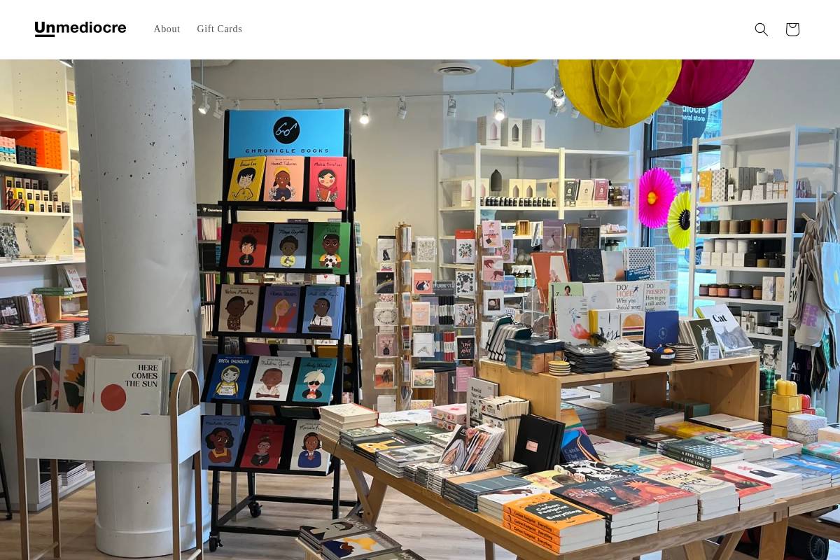 unmediocre.com homepage screenshot