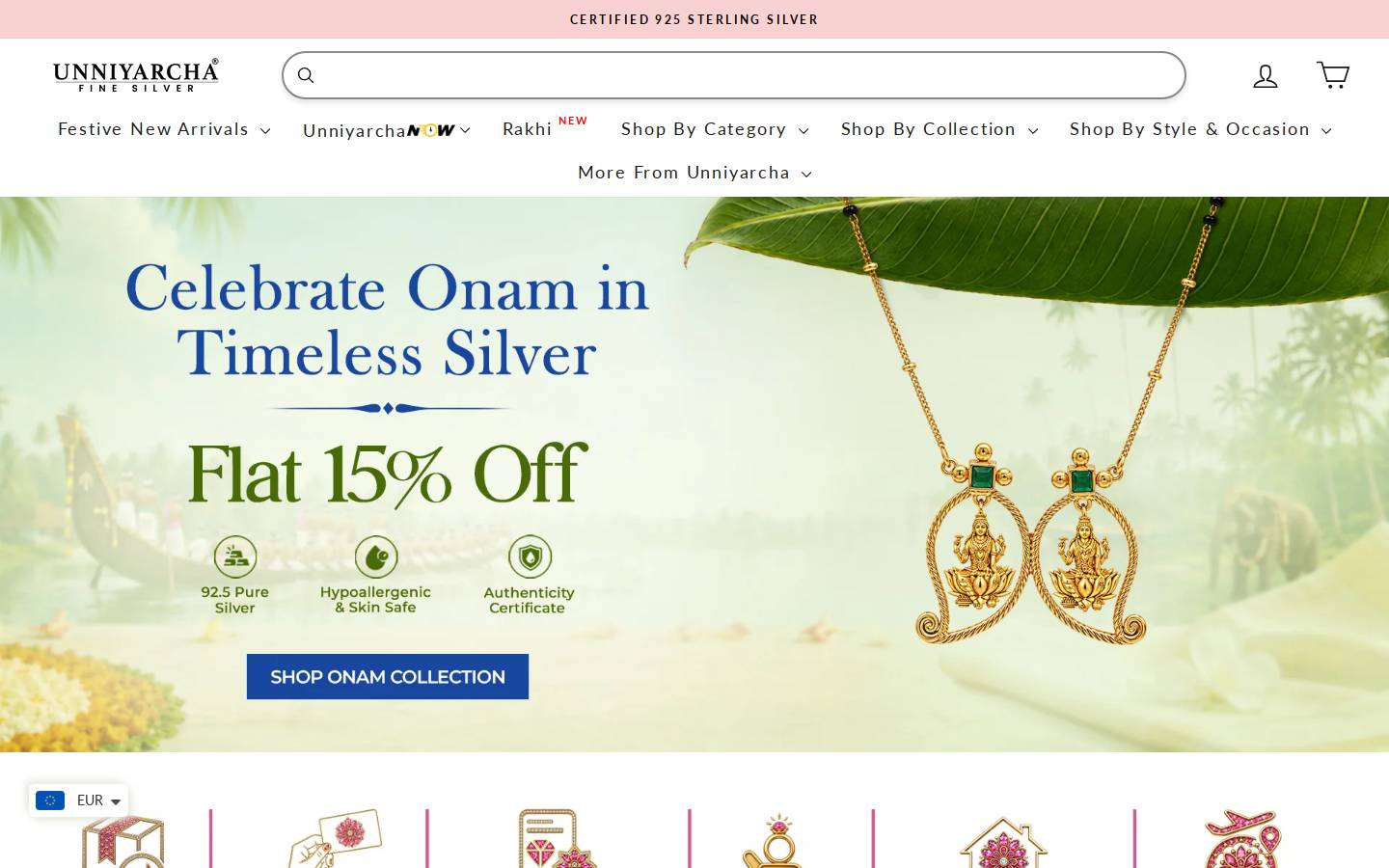Unniyarcha homepage screenshot