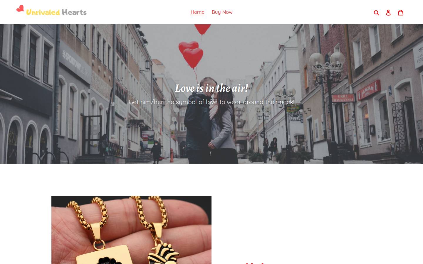 unrivaledhearts.com homepage screenshot