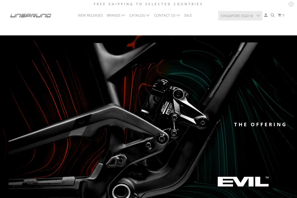 Unsprung homepage screenshot