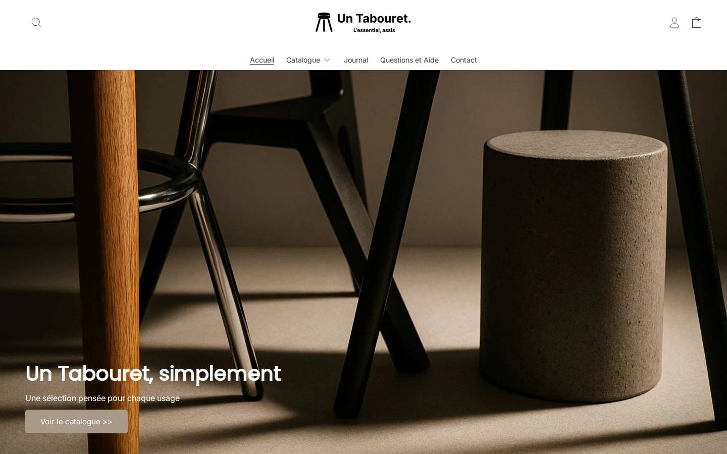 untabouret.com homepage screenshot