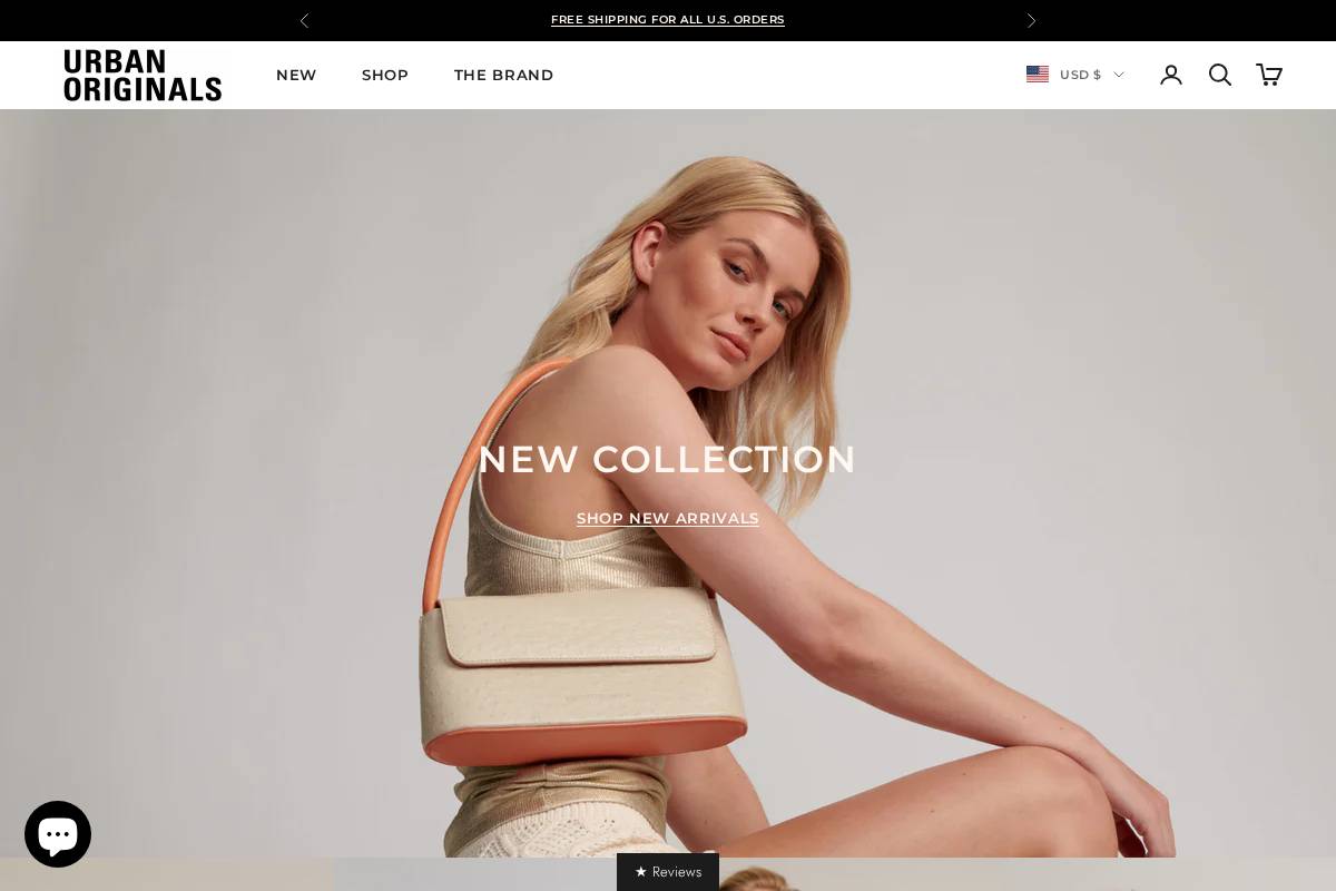 uobags.com homepage screenshot