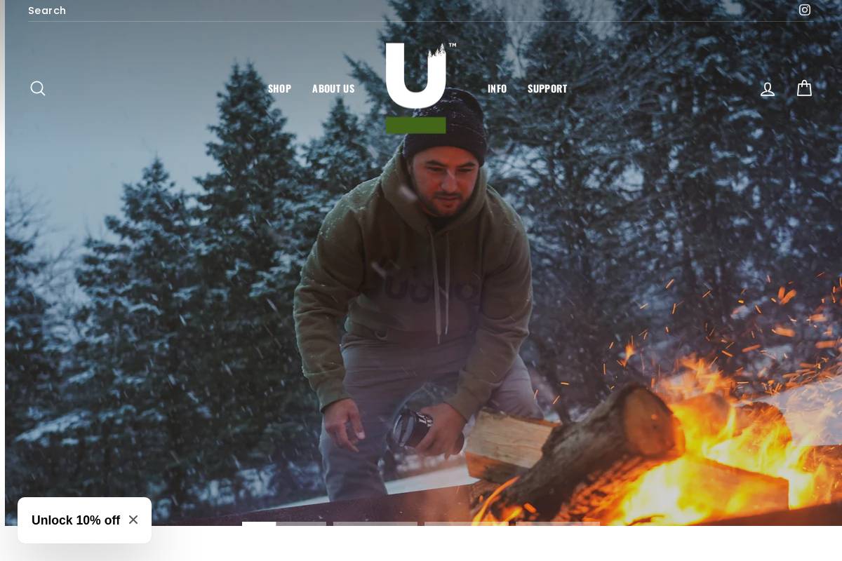 uomooutdoors.com homepage screenshot