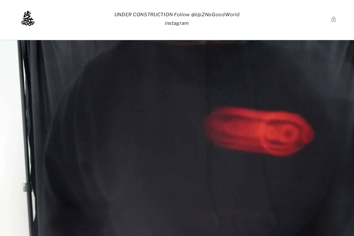 up2nogoodworld.com homepage screenshot