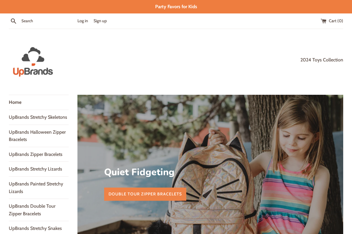 Up Brands homepage screenshot