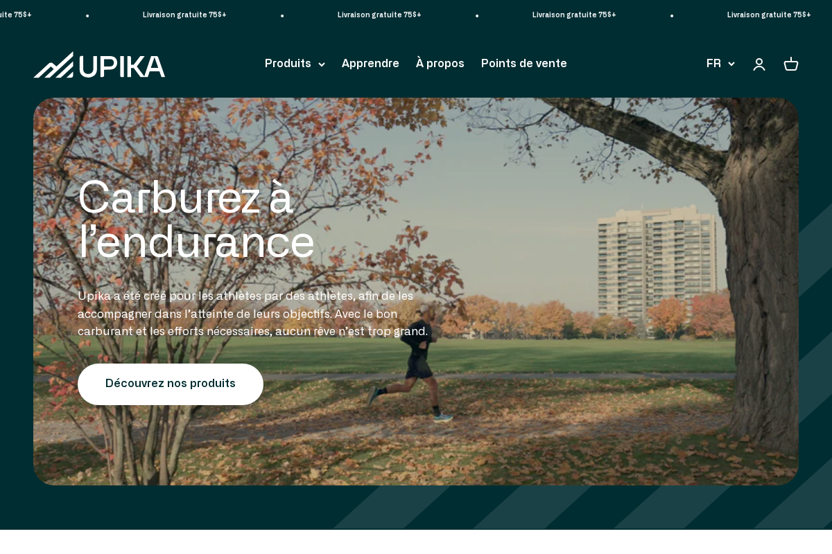 upika.ca homepage screenshot