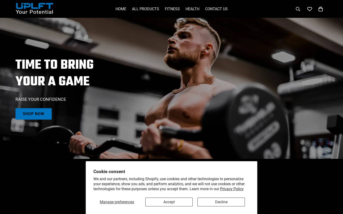 uplftyourpotential.com homepage screenshot