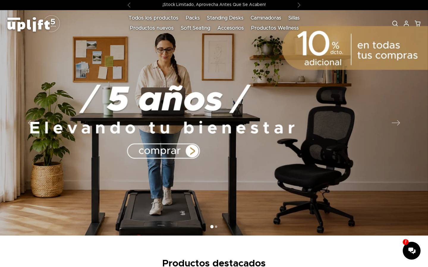 Uplift homepage screenshot