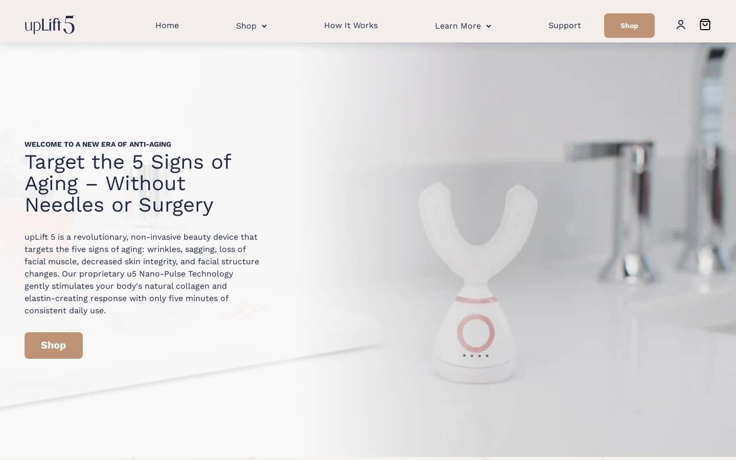 uplift5.com homepage screenshot