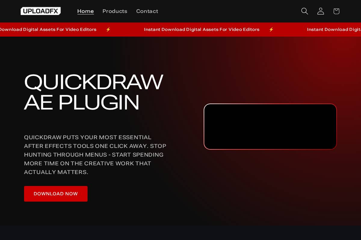 uploadfx.shop homepage screenshot