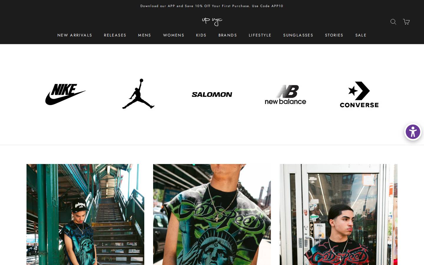 upnycstore.com homepage screenshot
