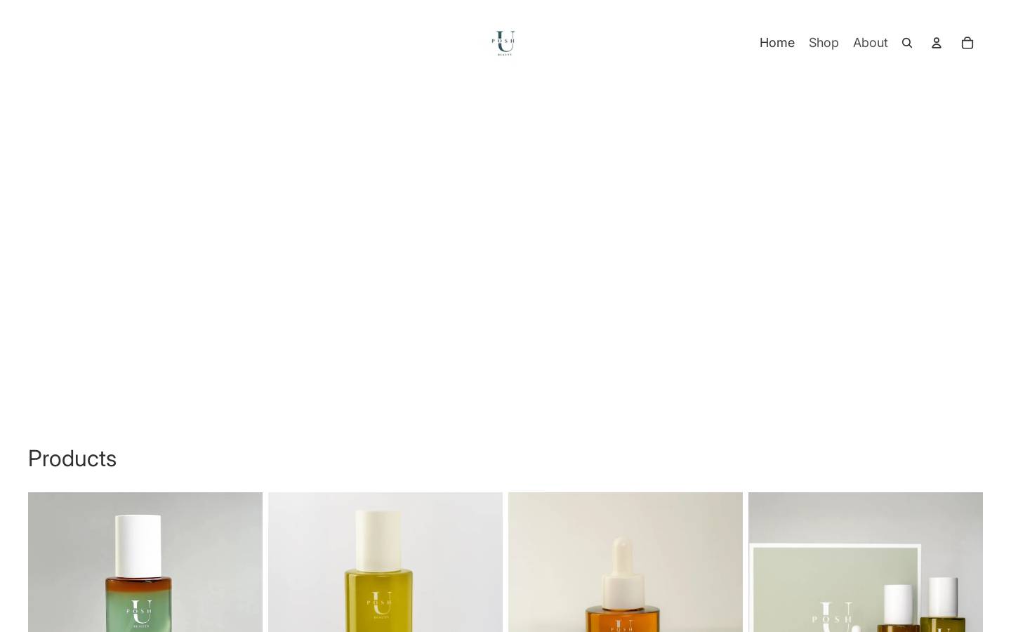 uposhbeauty.com homepage screenshot