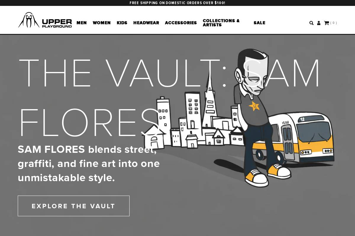 Upperplayground homepage screenshot