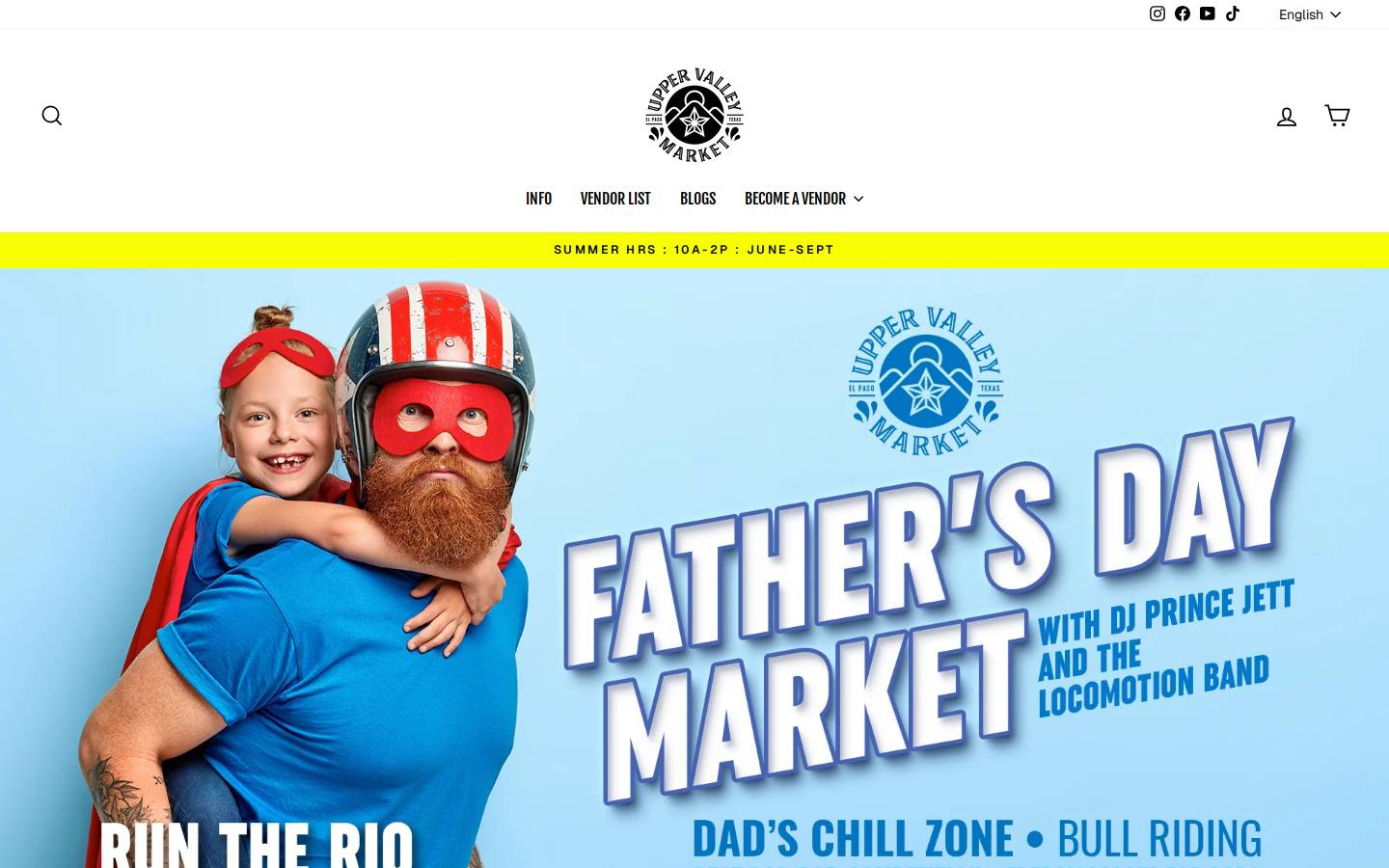 uppervalleymarket.com homepage screenshot