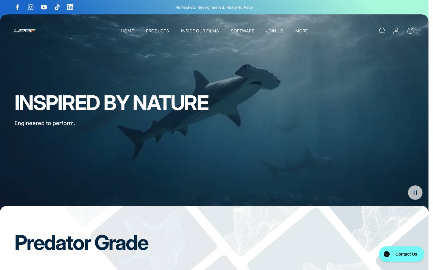 uppf-global.com homepage screenshot