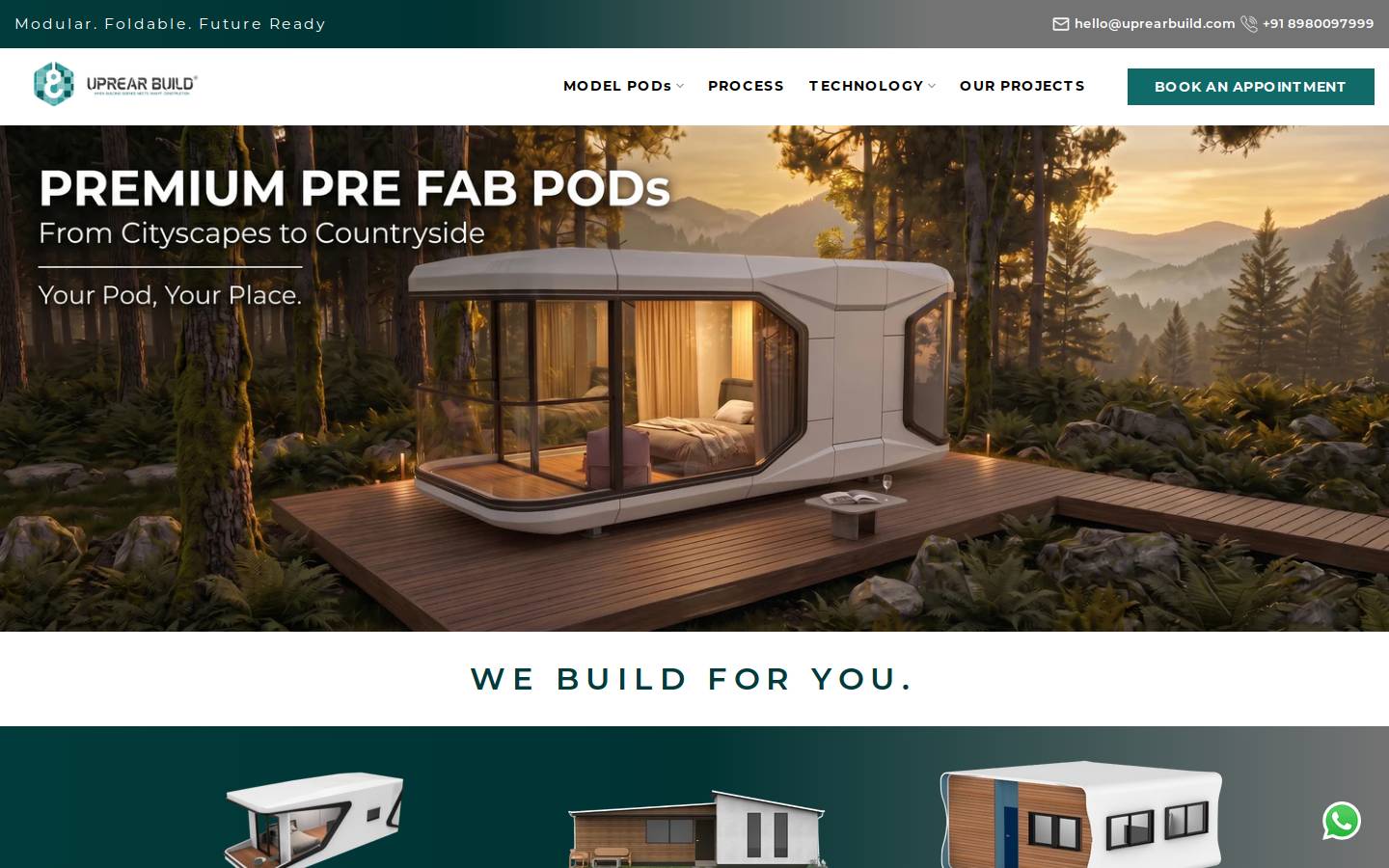 uprearbuild.com homepage screenshot