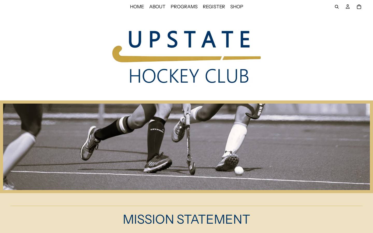 upstatehockey.org homepage screenshot