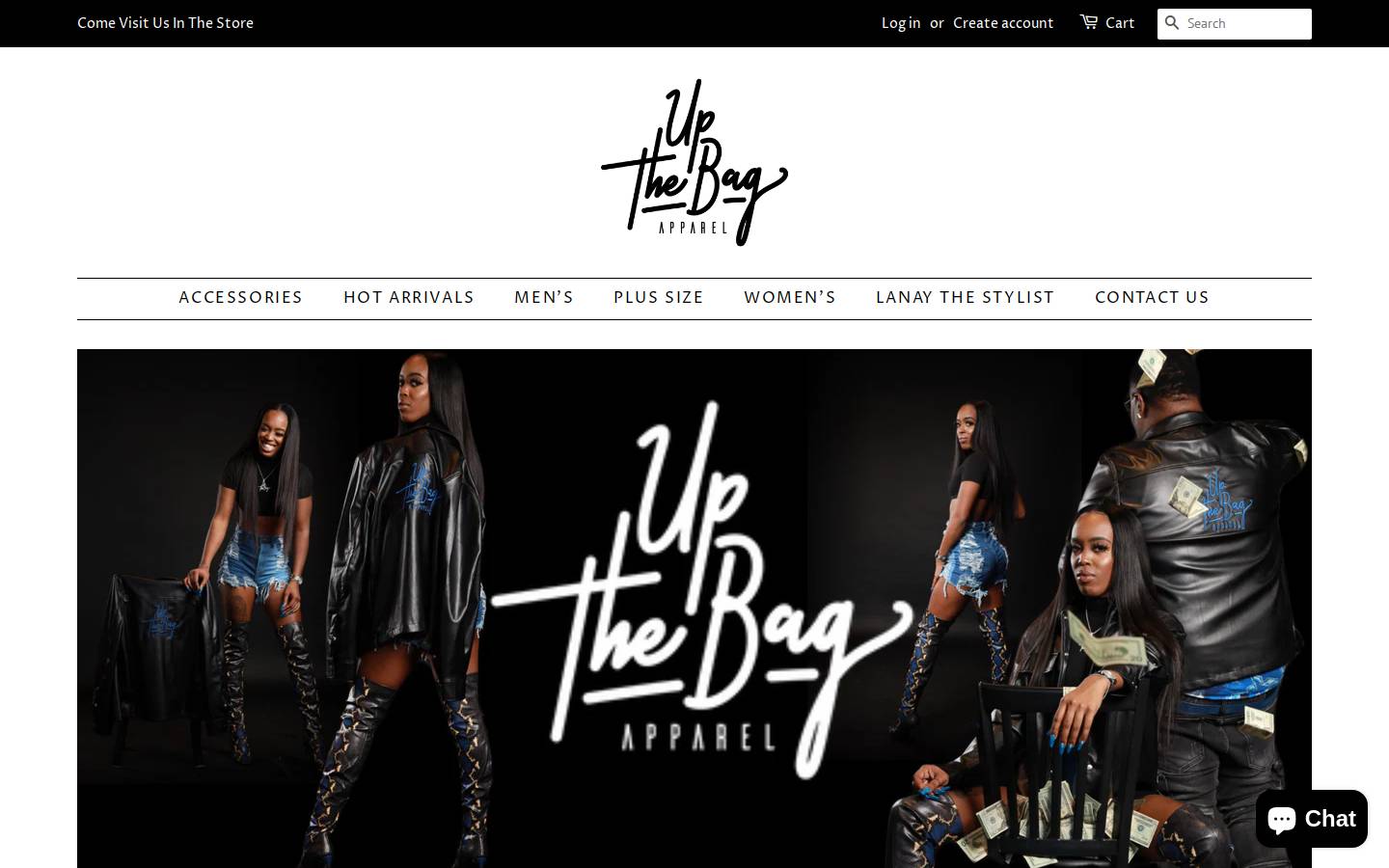 upthebag.com homepage screenshot