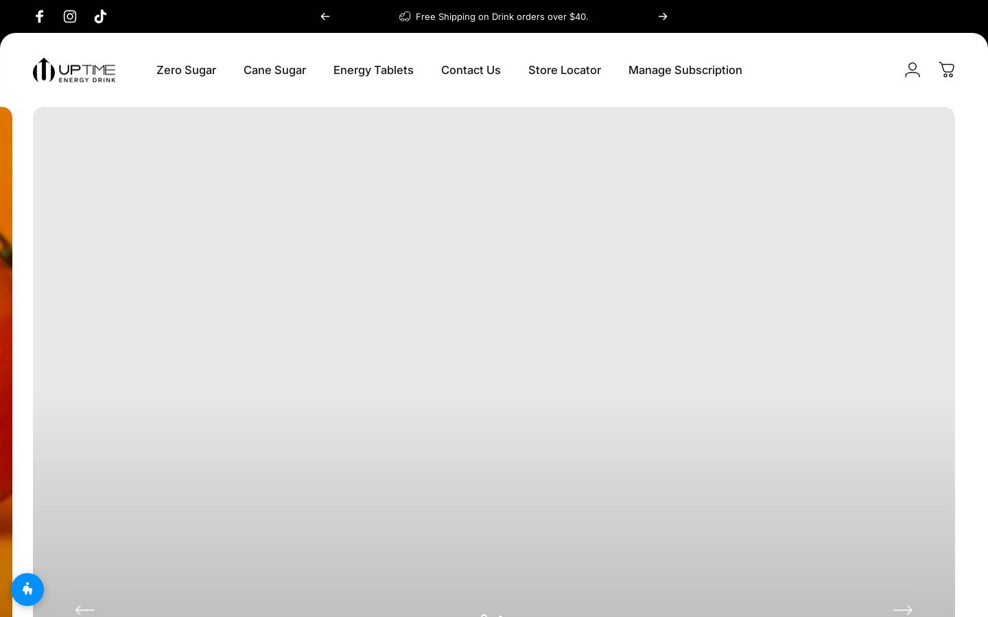 UPTIME Energy homepage screenshot