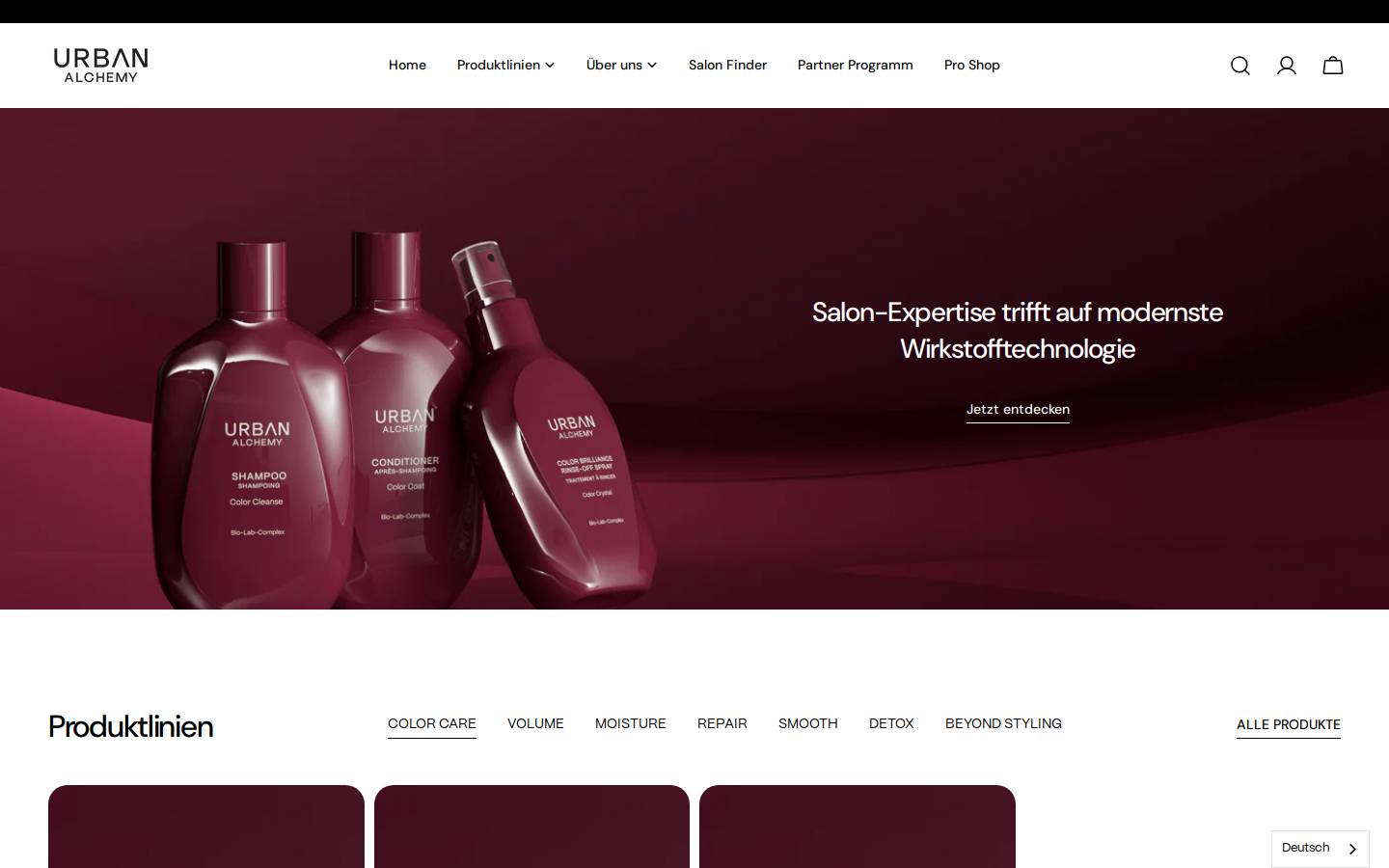 urban-alchemy.com homepage screenshot