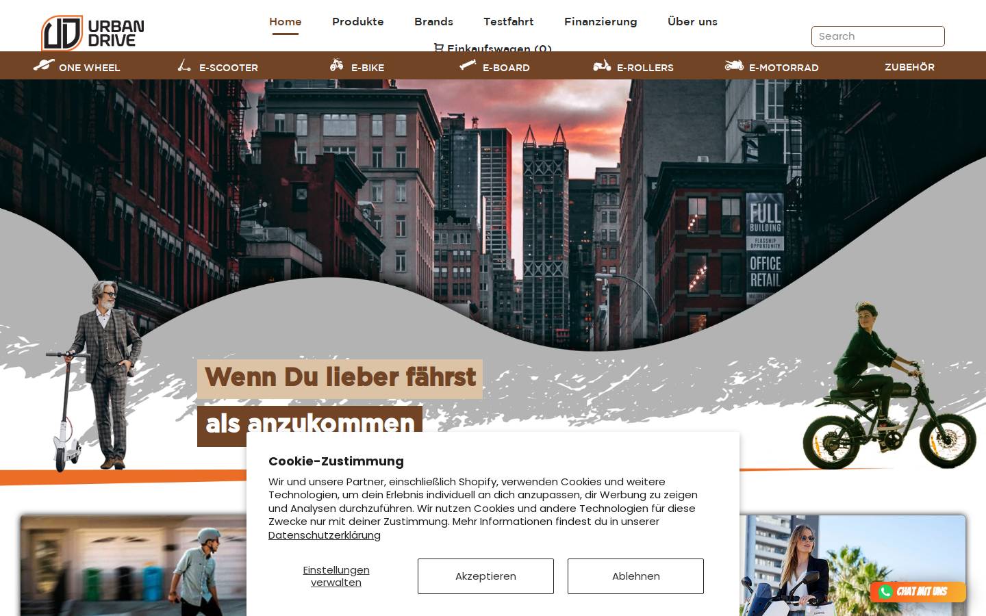 urban-drive.ch homepage screenshot