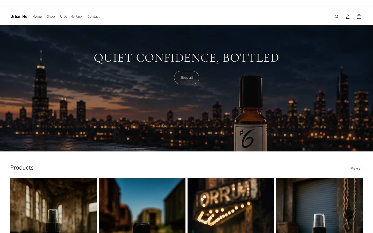 urban-he.com homepage screenshot