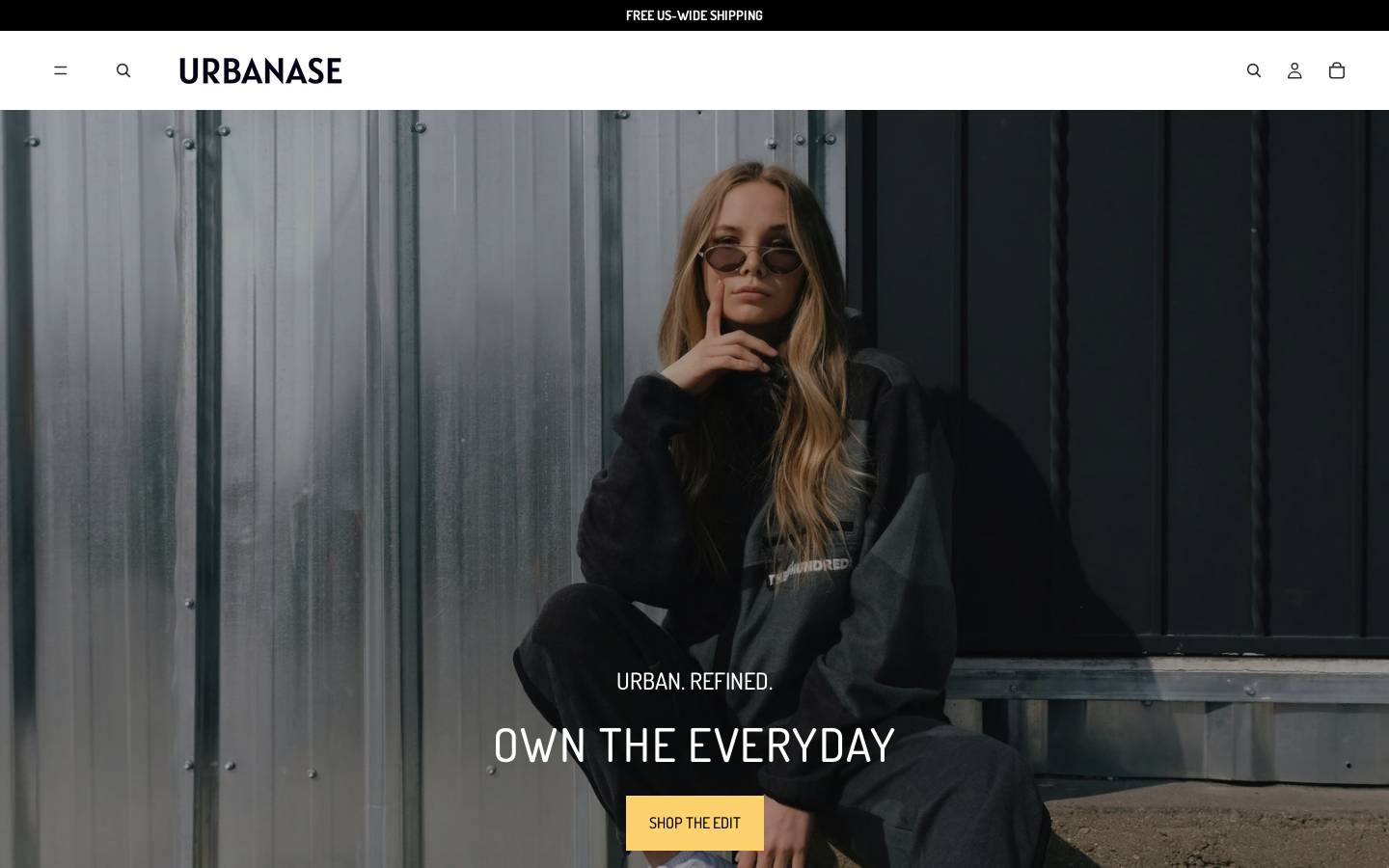 urbanase.com homepage screenshot