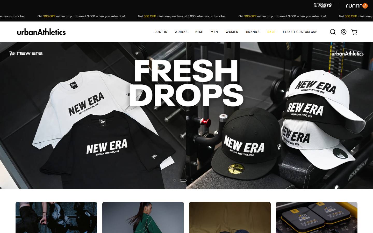 urbanathletics.com.ph homepage screenshot