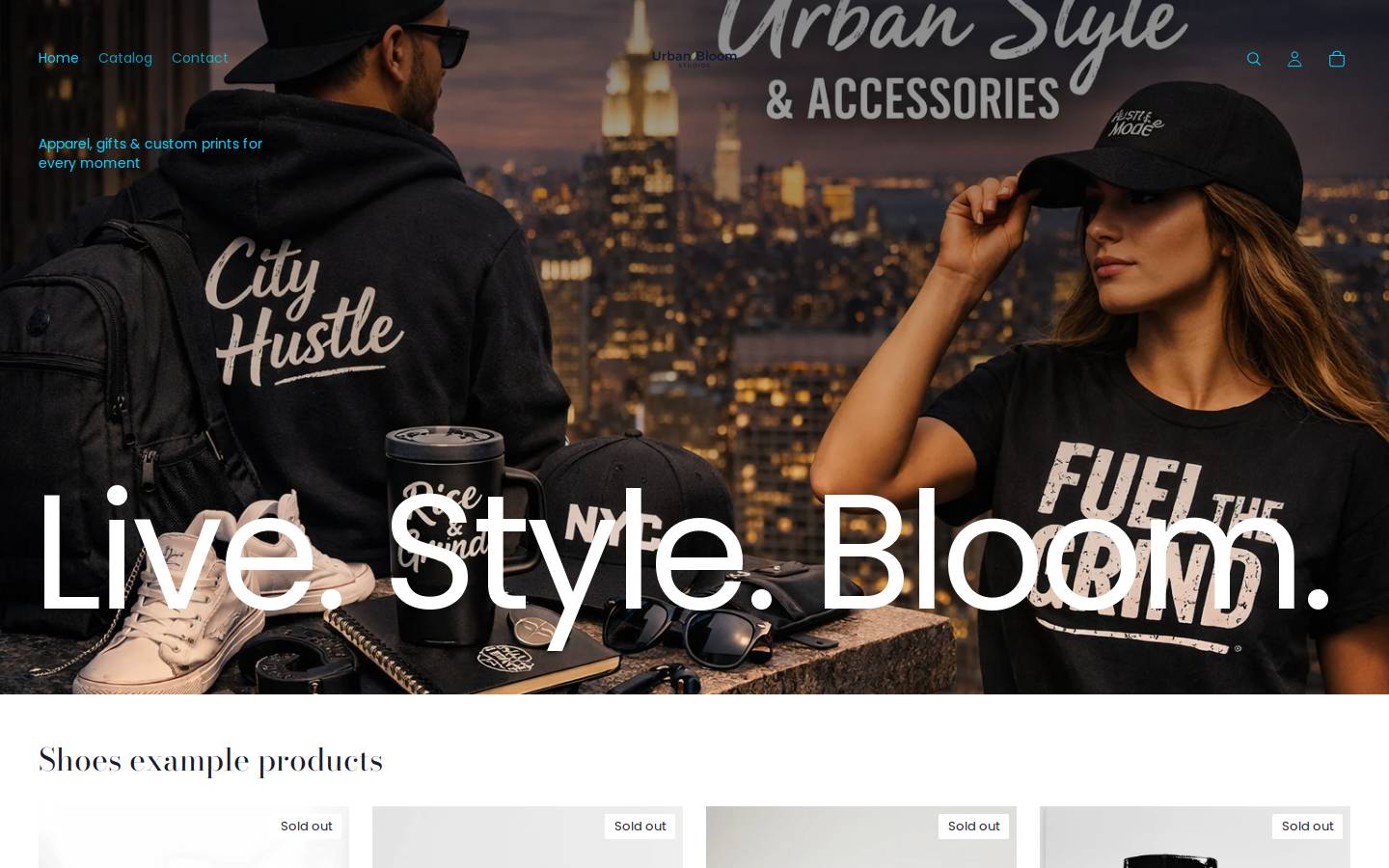 urbanbloomstudio.com homepage screenshot