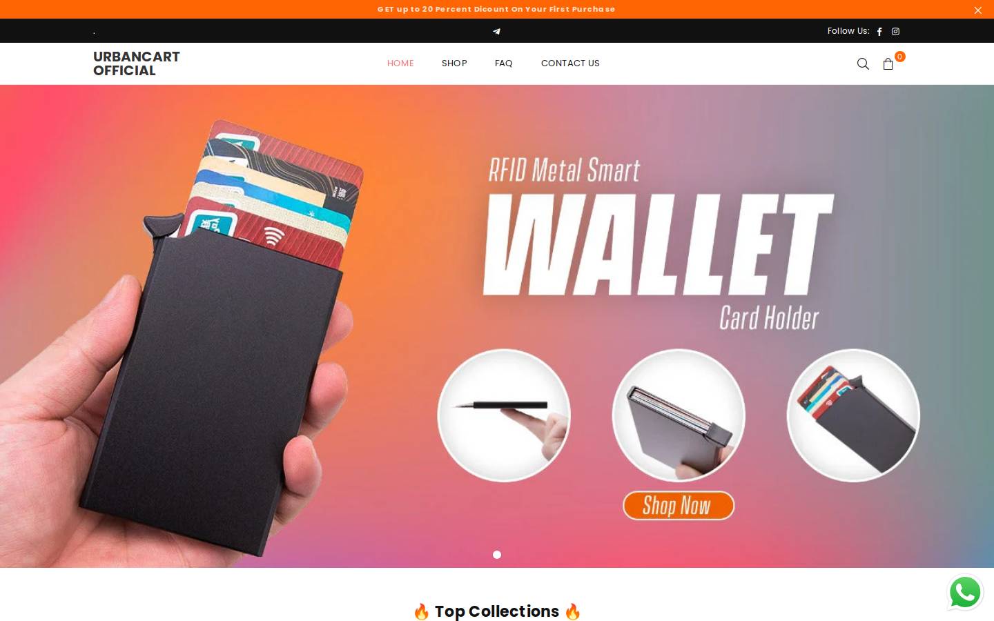 urbancar.store homepage screenshot