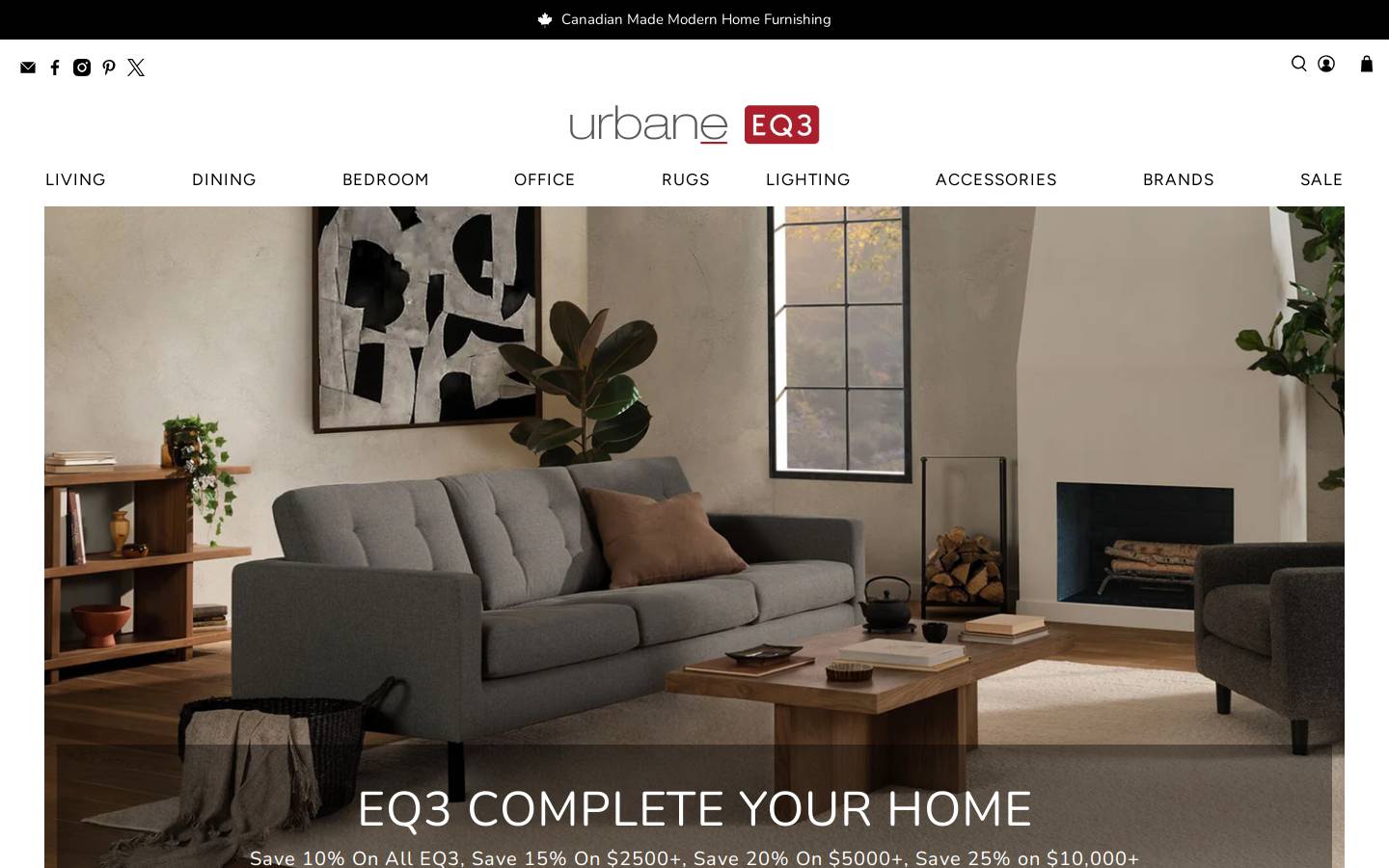 urbane.ca homepage screenshot