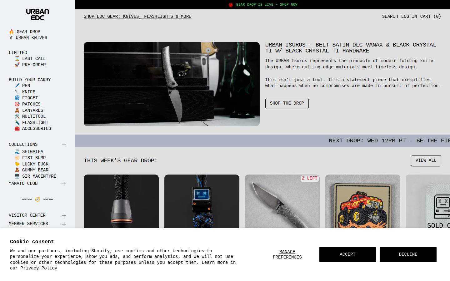 urbanedc.com homepage screenshot