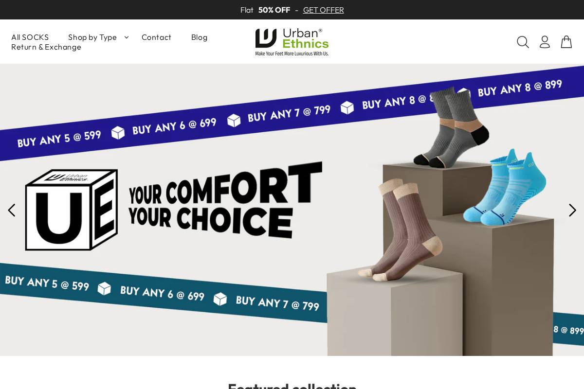 urbanethnics.com homepage screenshot