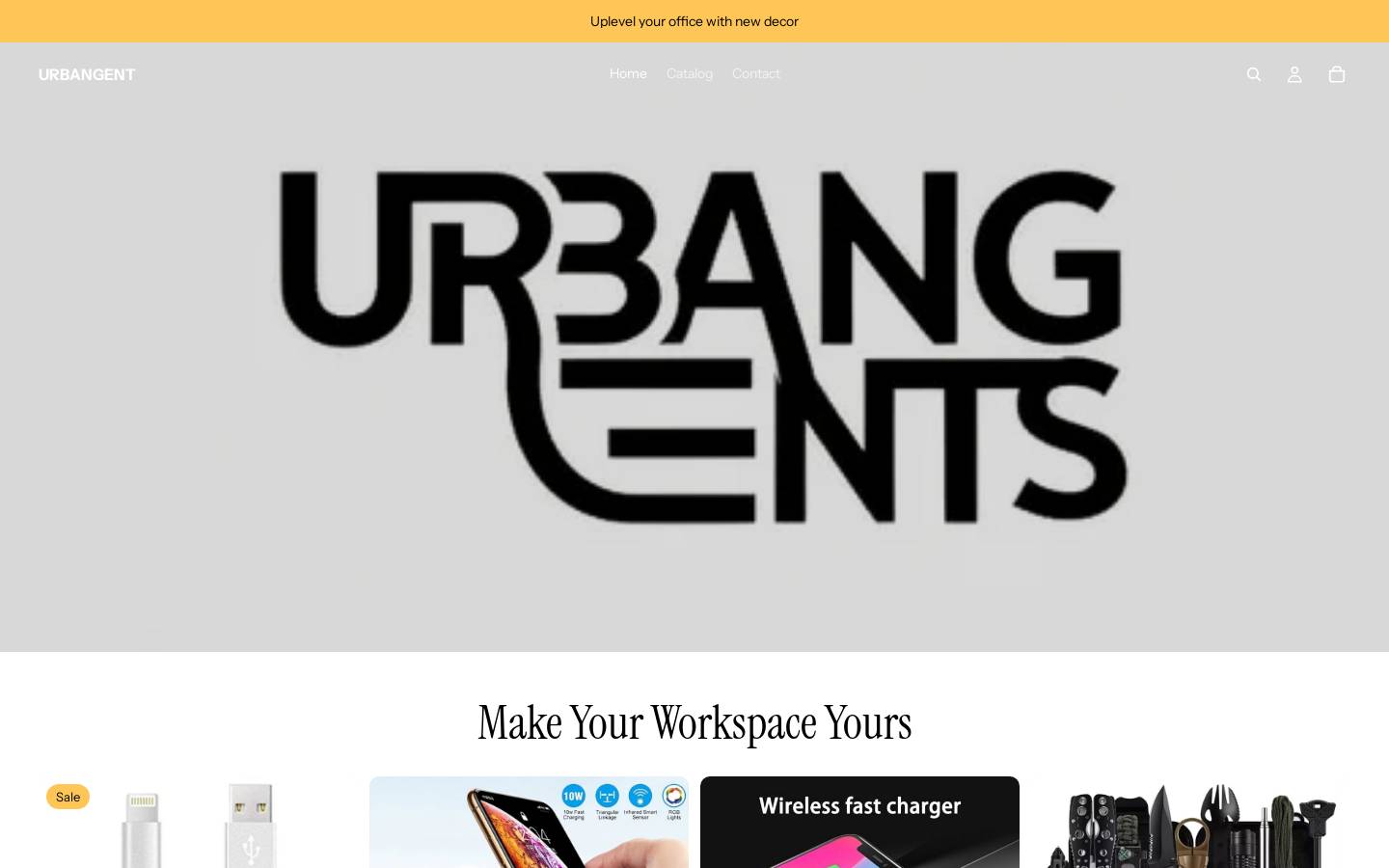 urbangent.shop homepage screenshot