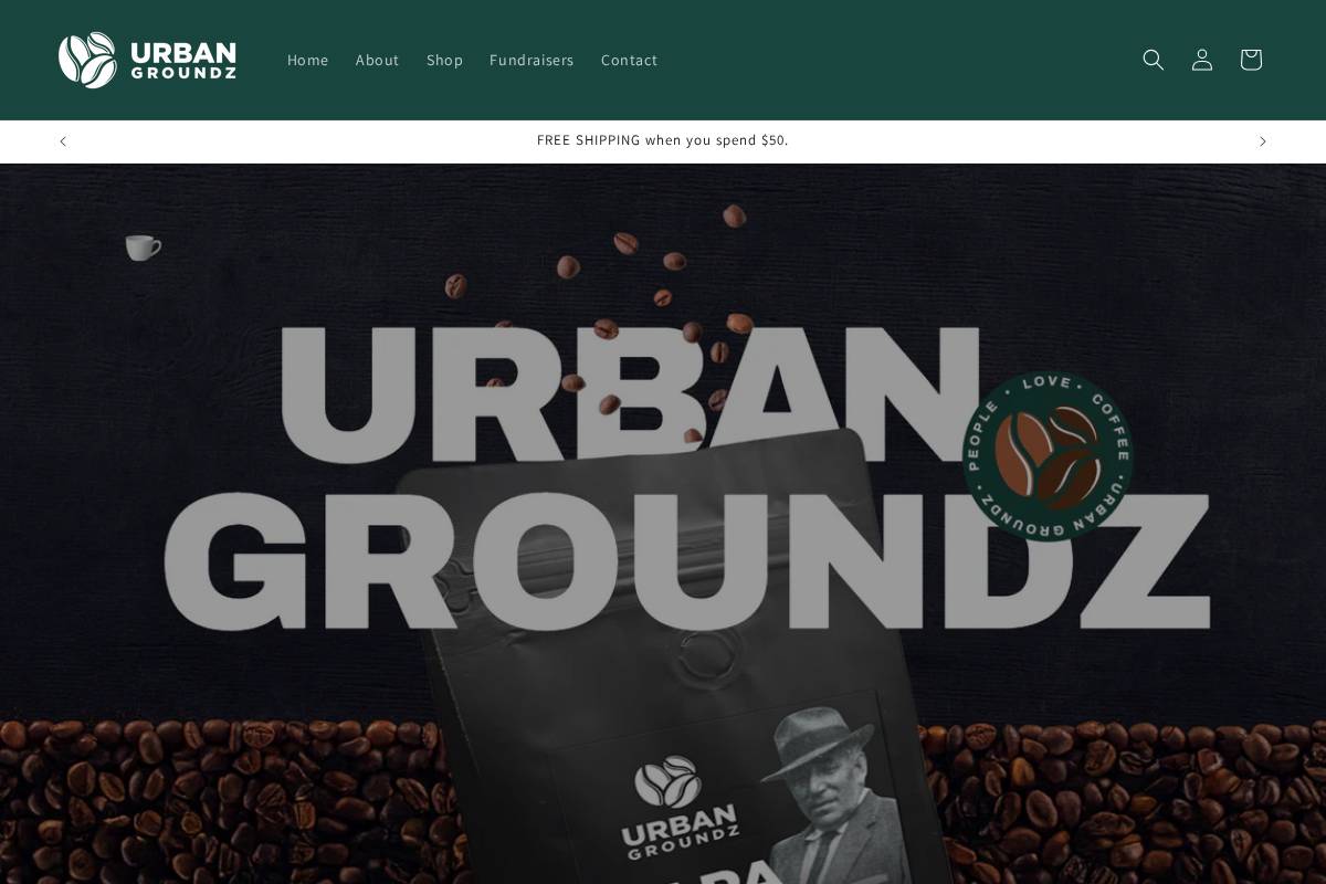 urbangroundz.com homepage screenshot