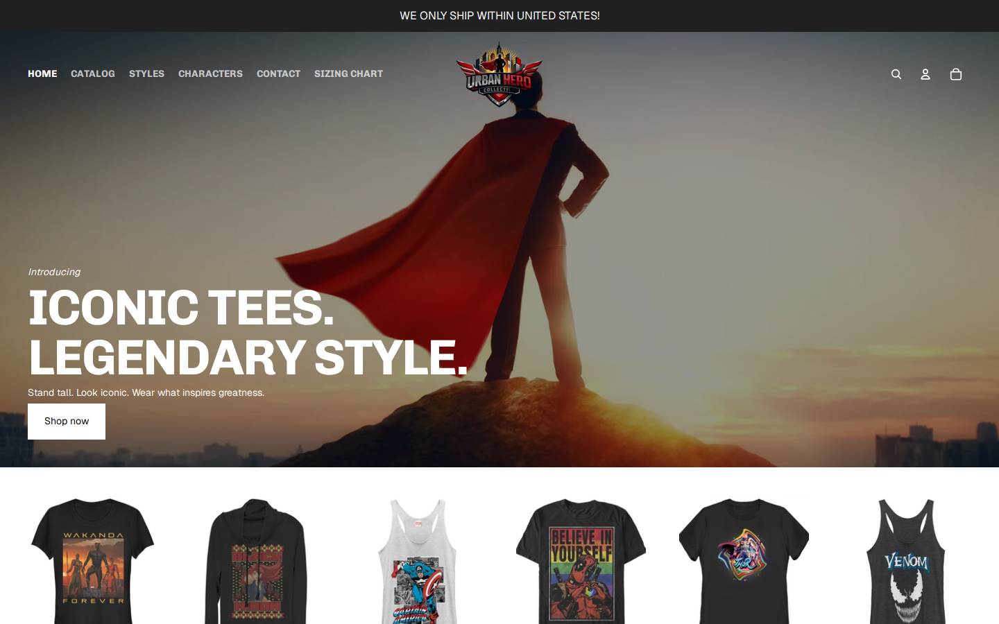 urbanherocollective.com homepage screenshot