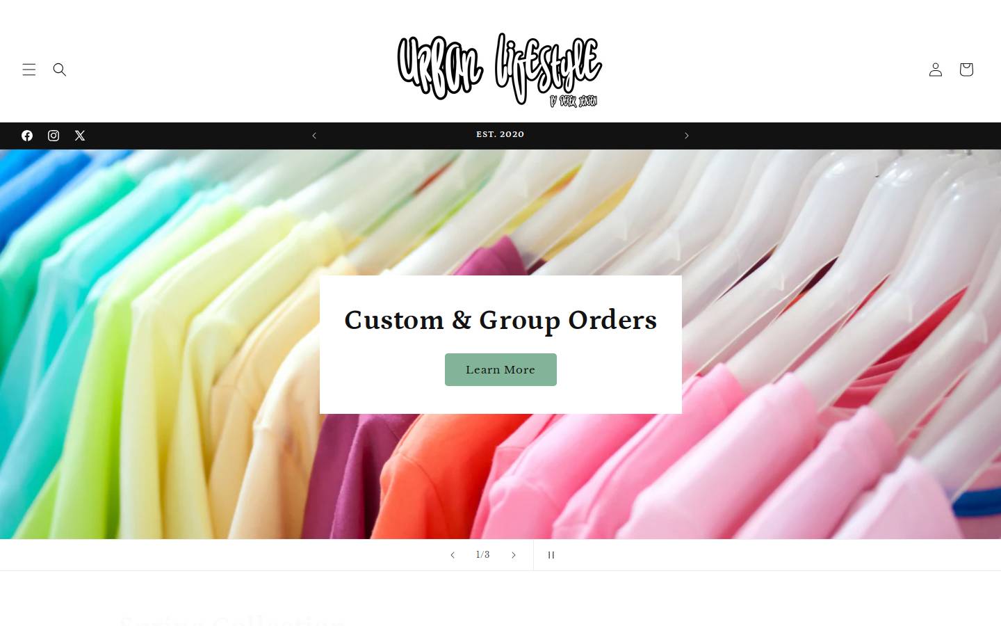 urbanlifestyle.store homepage screenshot