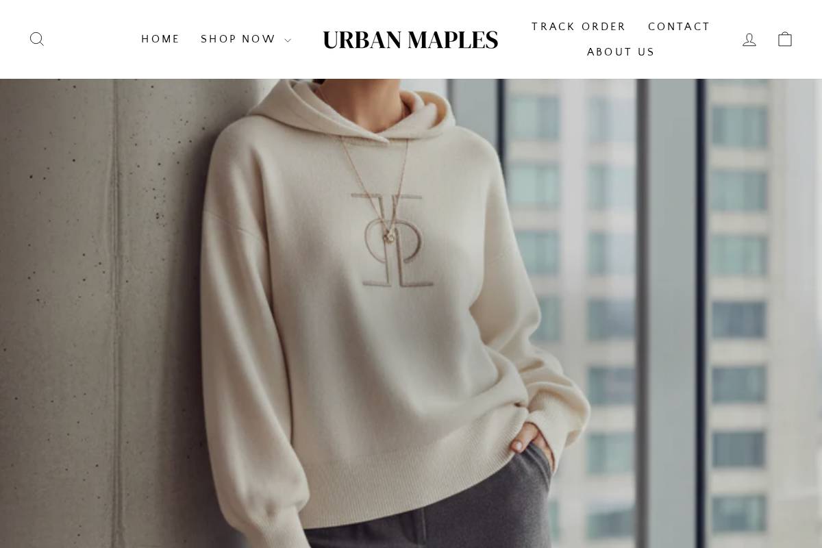 Urbanmaples homepage screenshot