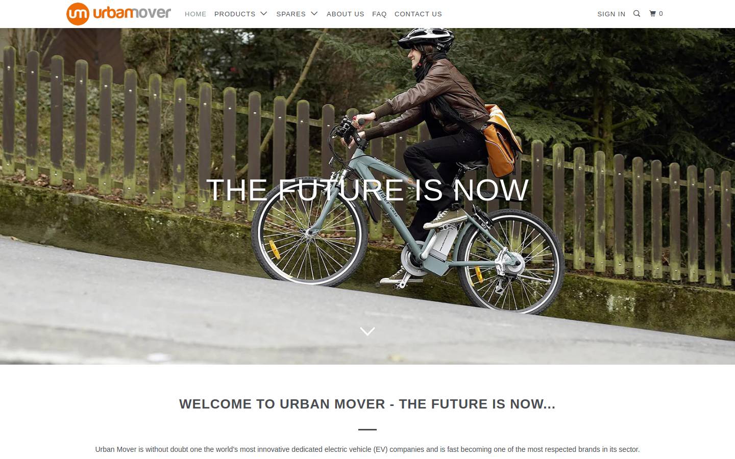 urbanmover.com homepage screenshot