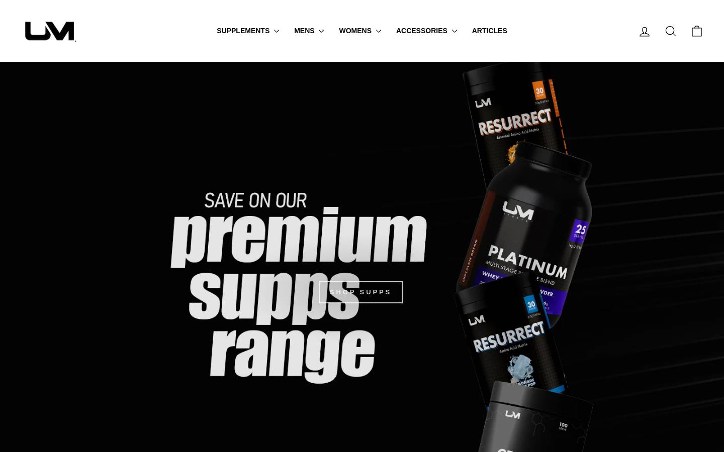 urbanmuscle.com.au homepage screenshot
