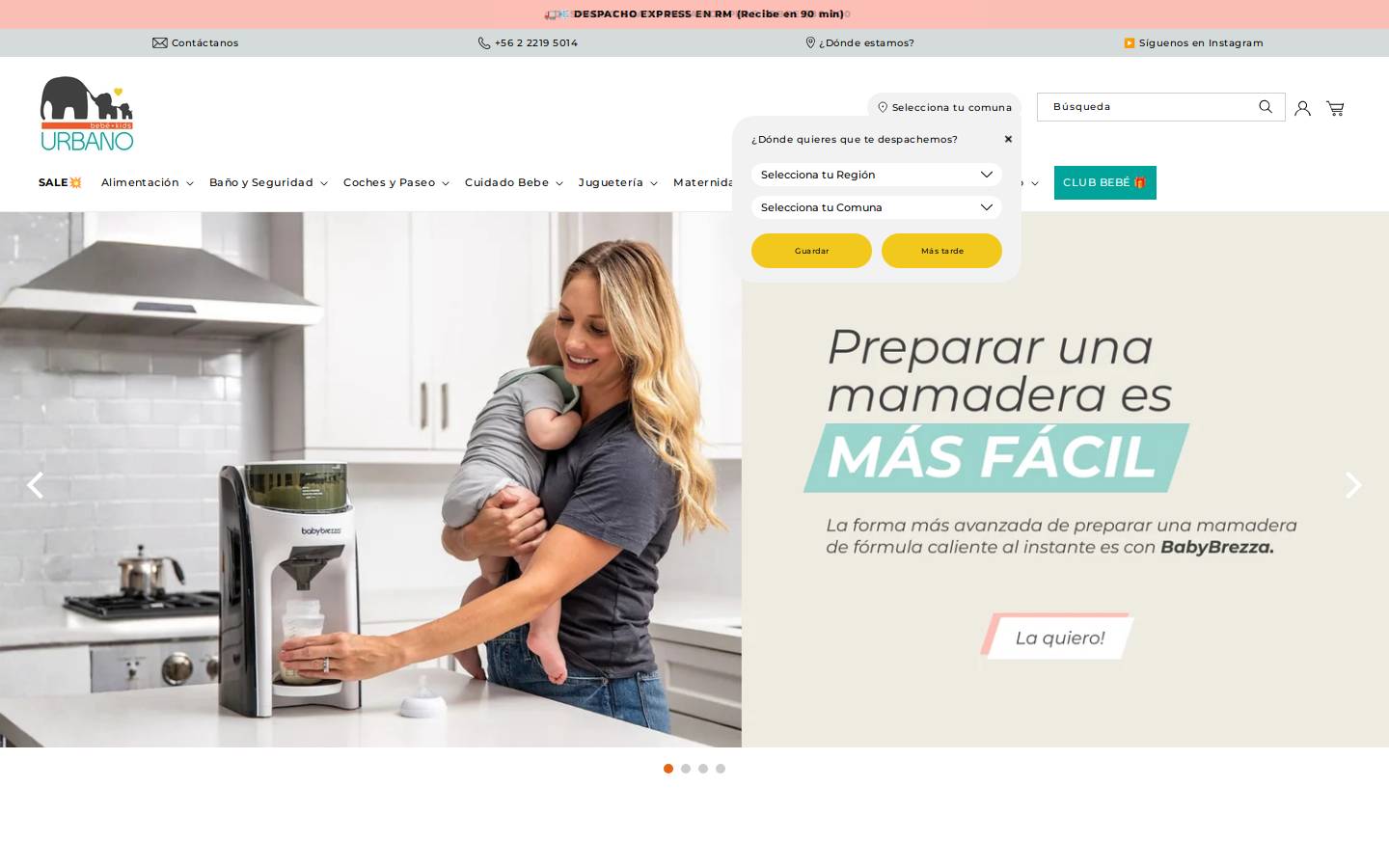 urbano.cl homepage screenshot