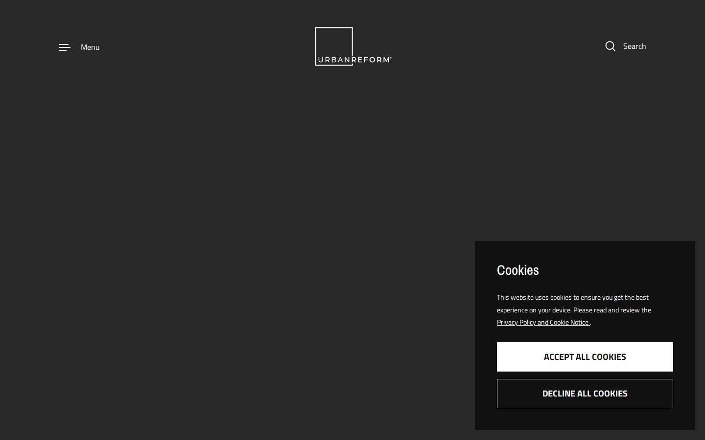 urbanreformrealty.com homepage screenshot