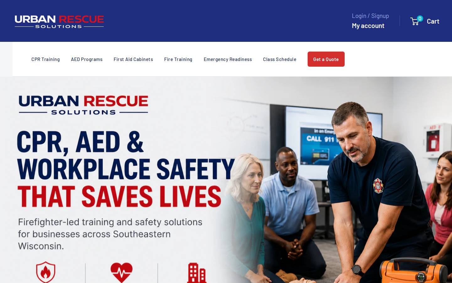 urbanrescuesolutions.com homepage screenshot