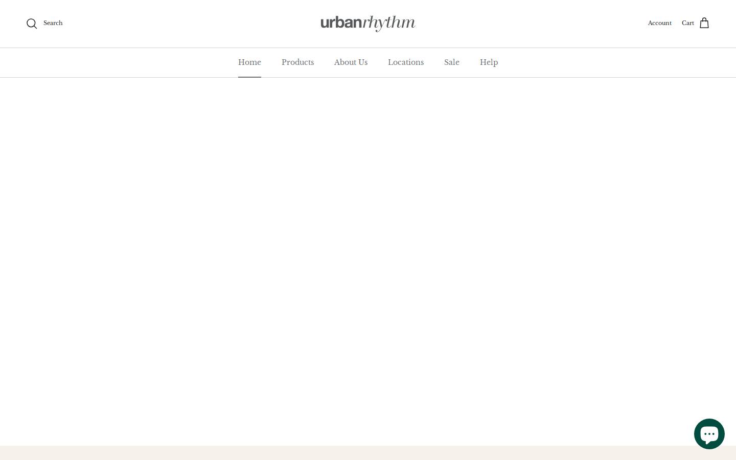 Urban Rhythm homepage screenshot