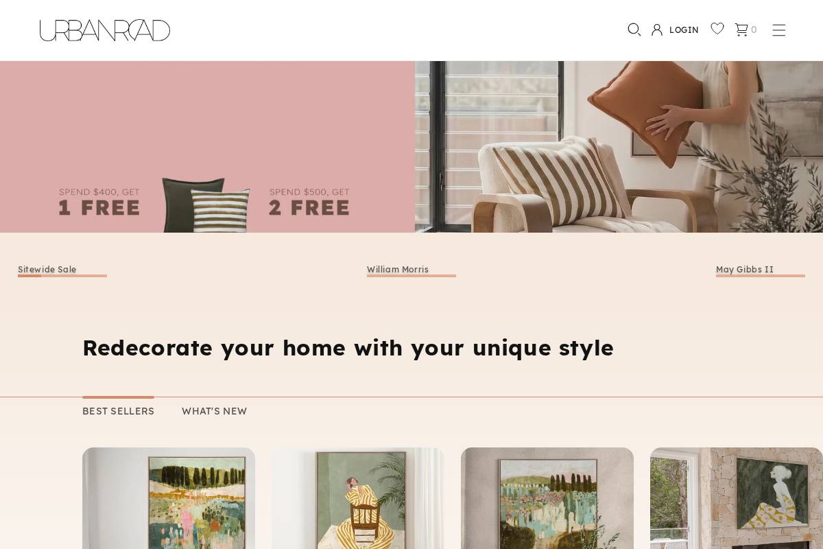 urbanroad.com homepage screenshot