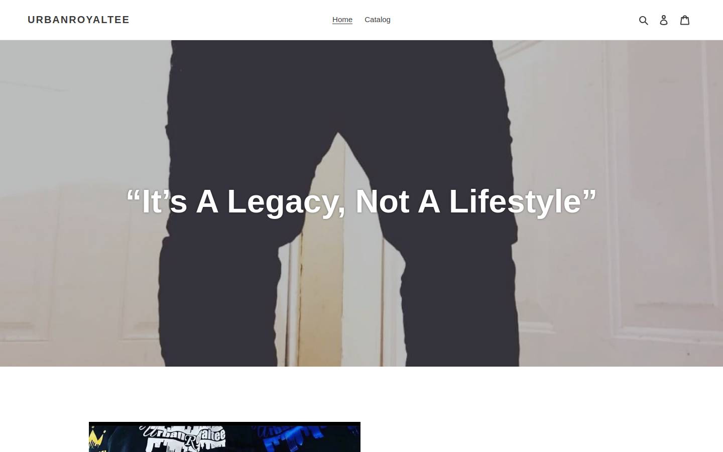 urbanroyaltee.com homepage screenshot