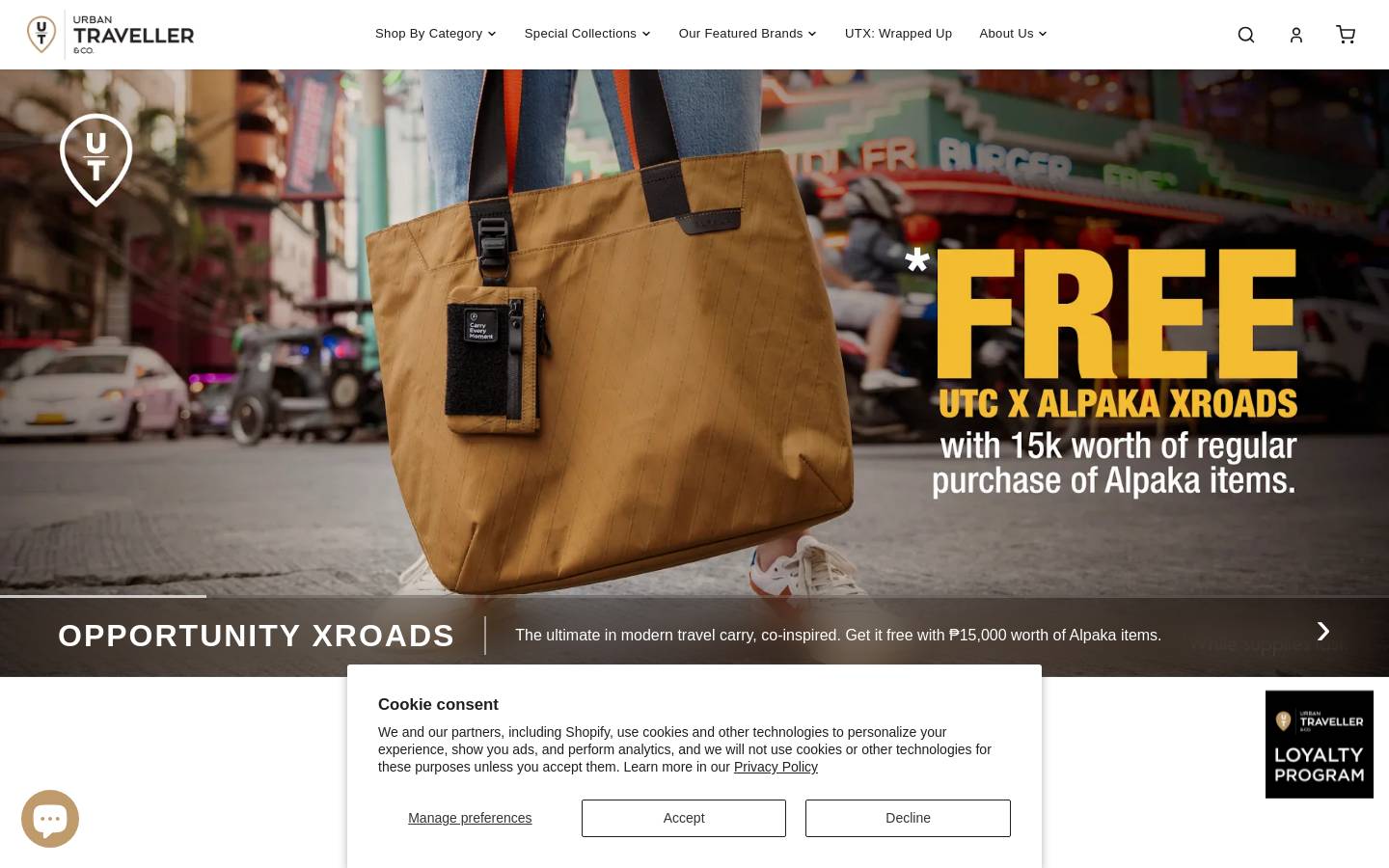 urbantravellerco.com homepage screenshot