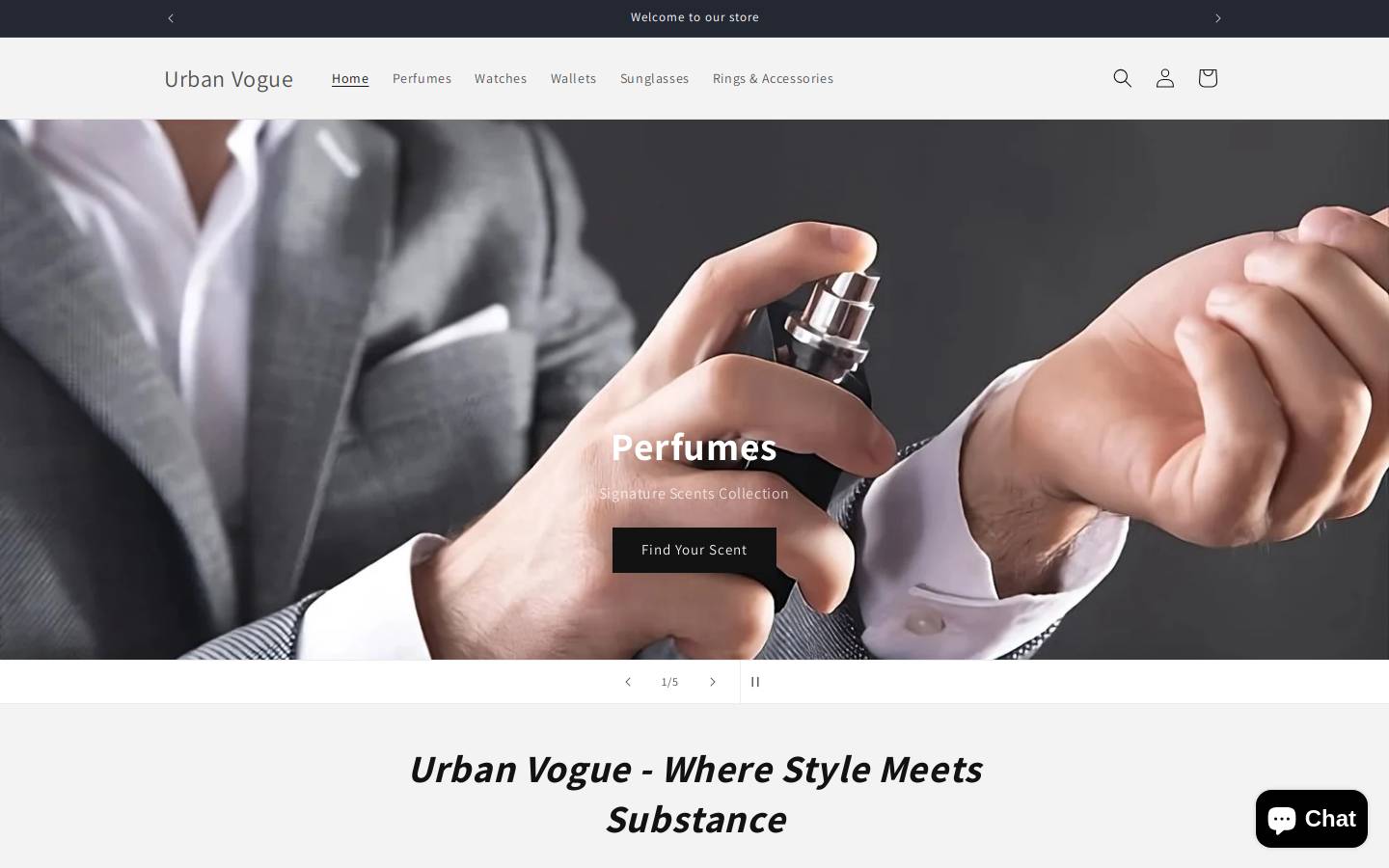 urbanvoguepk.store homepage screenshot