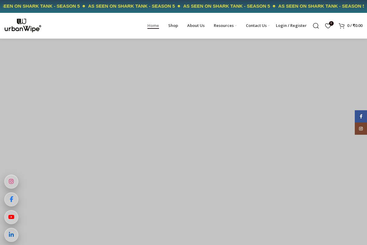 urbanwipe.in homepage screenshot