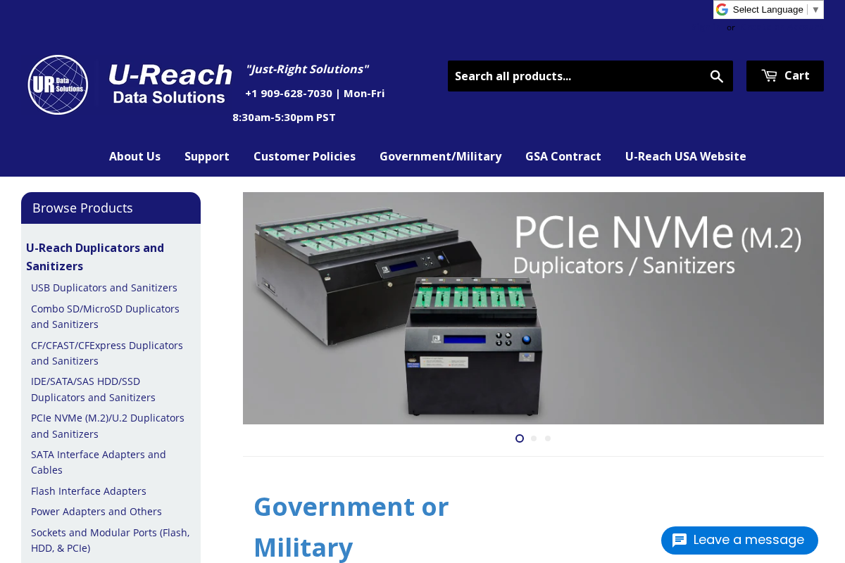 U-Reach Data Solutions Inc. homepage screenshot